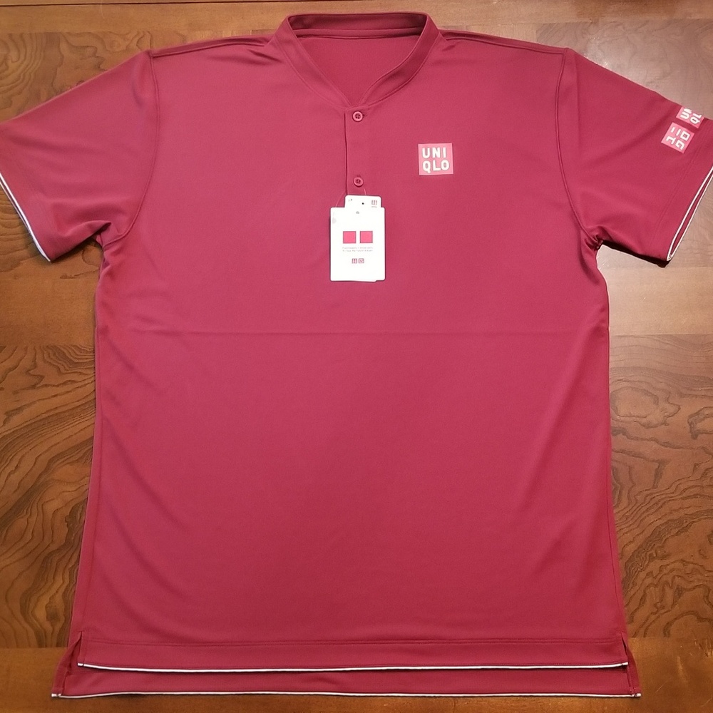 Uniqlo Roger Federer Dry-Ex Polo Shirt (Red)